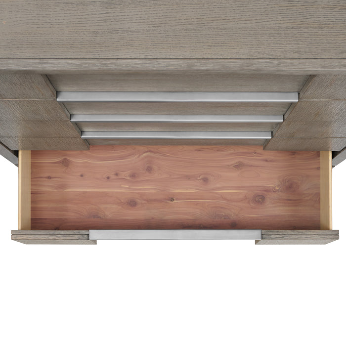 Kelis 5-Drawer Chest in Grey - Maxx Save 