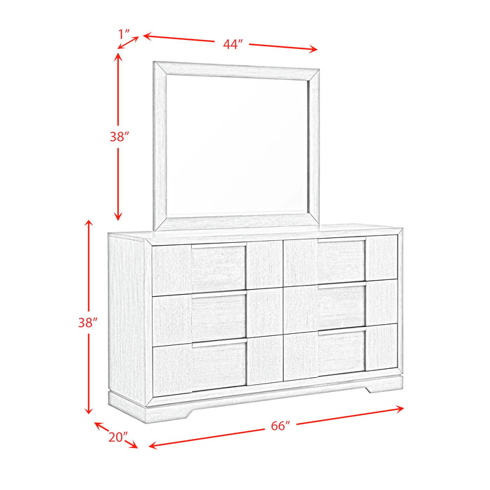 Kelis Panel Bedroom Set with LED - Maxx Save 