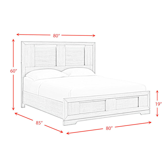 Kelis Panel Bedroom Set with LED - Maxx Save 