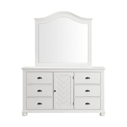 Kona Dresser and Mirror Set in White - Maxx Save 