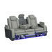 Lantana Power Motion Sofa with Power Headrest, Led, DDT, reading light and PWS in Rocky Cement/Charcoal - Maxx Save 