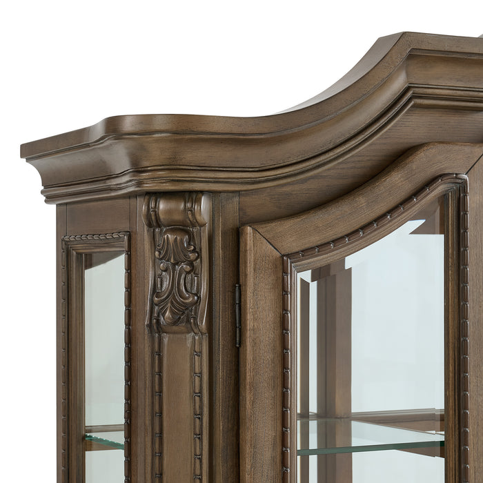 Madison Park Hutch with LED in Walnut - Maxx Save 