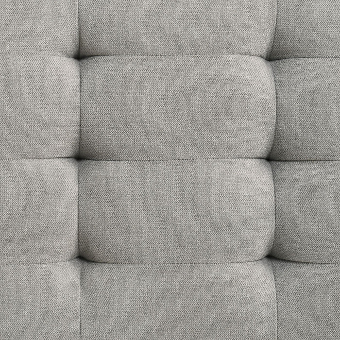 Malibu Bench with Grey Fabric in Walnut - Maxx Save 