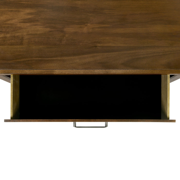 Malibu 2-Drawer Nightstand in Walnut - Maxx Save 