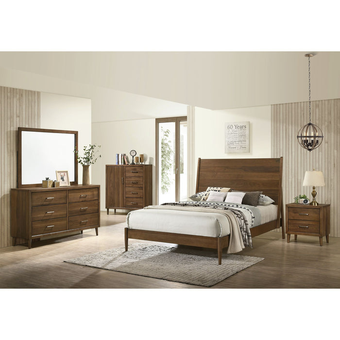 Malibu 4-Drawer Chest in Walnut - Maxx Save 