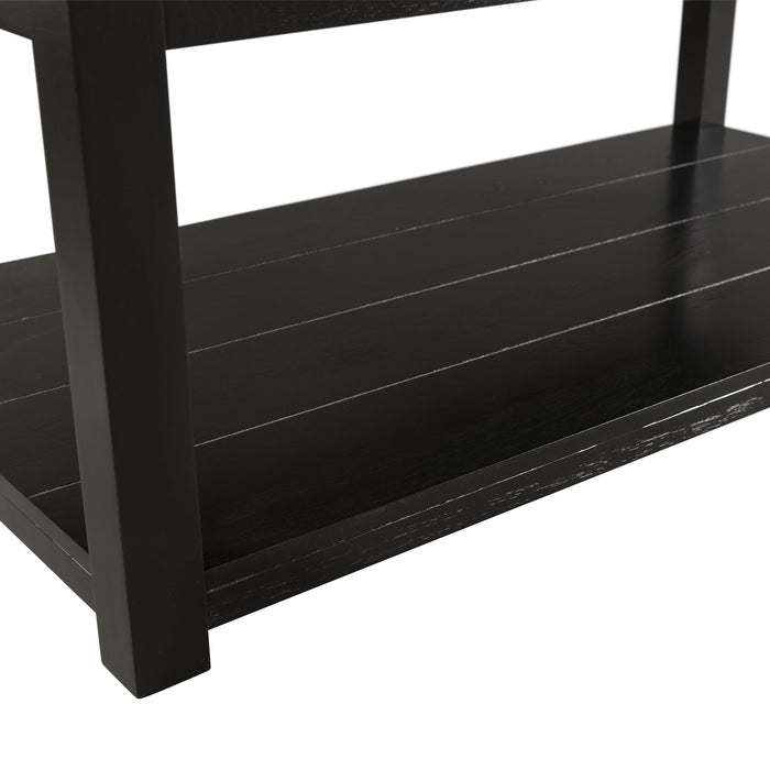 Marcello w/ White Top - Rectangular Coffee Table W/Casters
