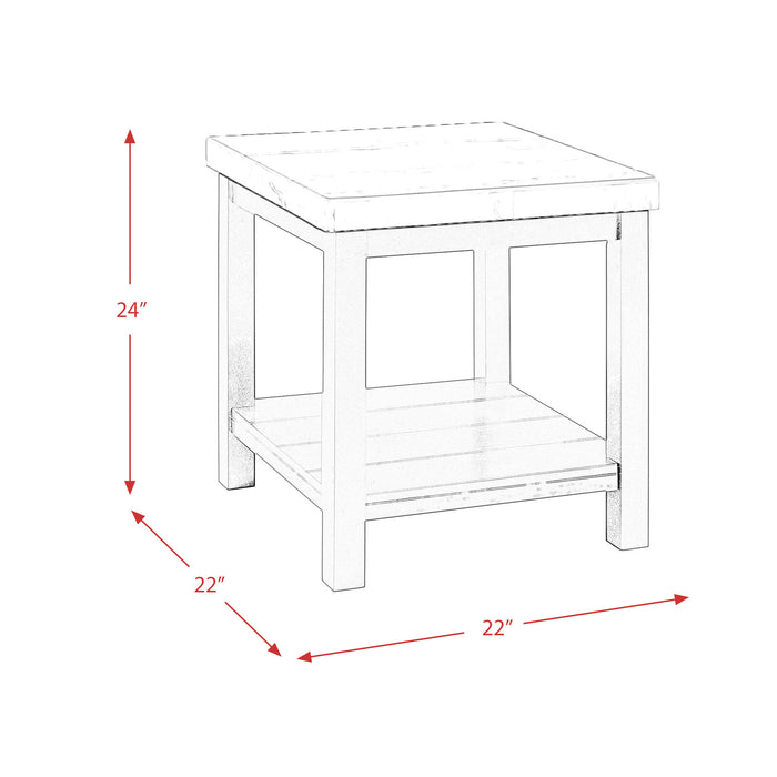 Marcello w/ White Top - End table - Maxx Save 