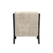 Marina Chair with kidney pillow in Langley Cream and Brushed Espresso Finish - Maxx Save 