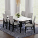 Marlene Standard Height Dining Set in Black-Table and Four Chairs - Maxx Save 