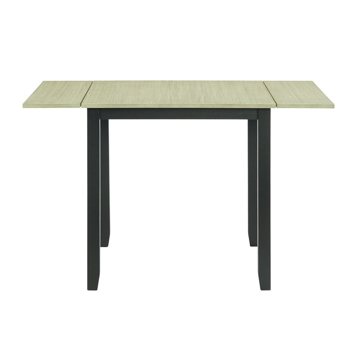 Martin 3 pc Drop Leaf Dining Set (Black Base)