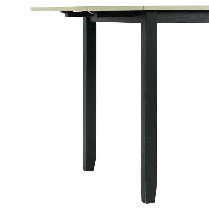 Martin 3 pc Drop Leaf Dining Set (Black Base) - Maxx Save 