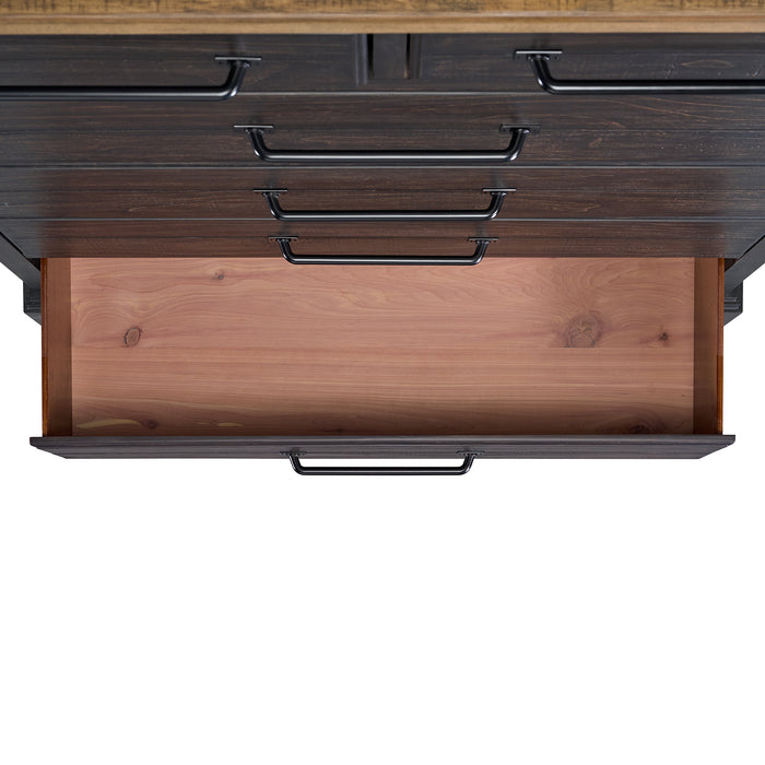 Montrose Chest in Espresso & Brown