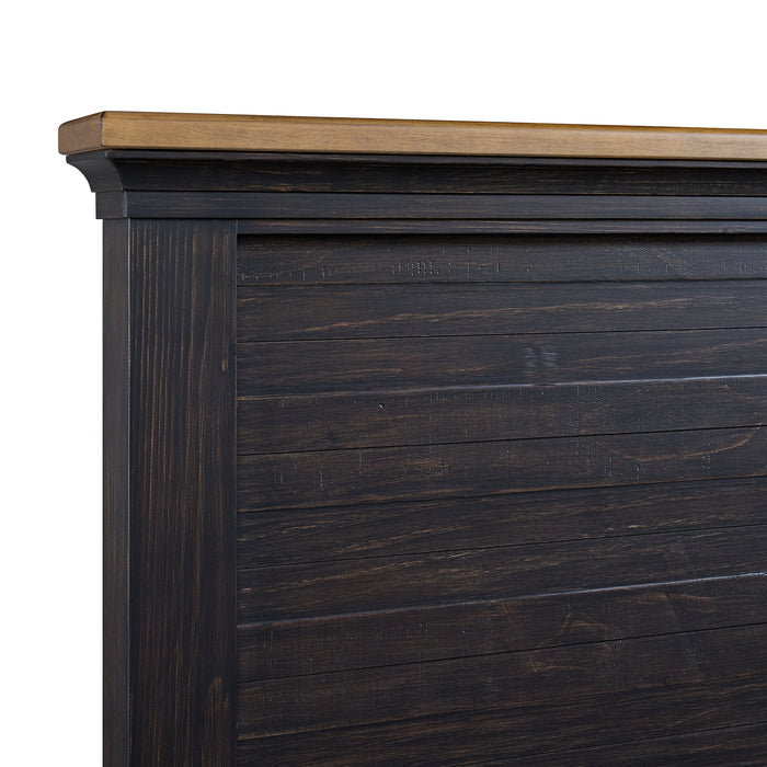 Montrose Storage Bed in Espresso & Brown - Maxx Save 