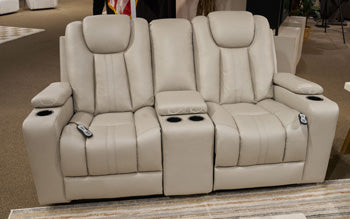 Elevate Edges Glider Reclining Loveseat with Console - Maxx Save 