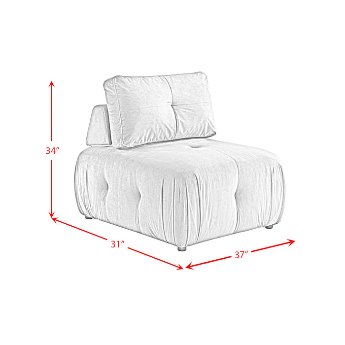 Nahla Modular Chair in Marine Rose - Maxx Save 