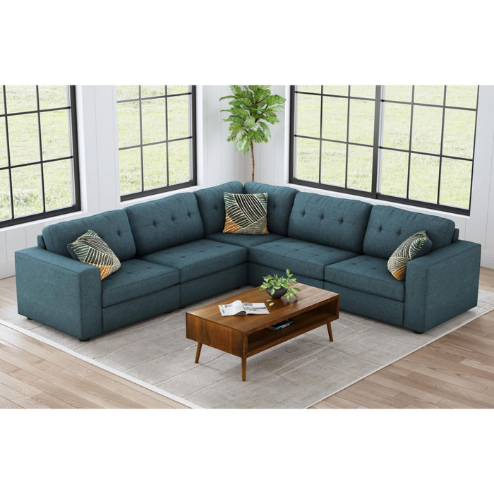Options One RHF Chair in Palmer Plus Teal with 1 Pillow 20"ÔøΩ - Maxx Save 