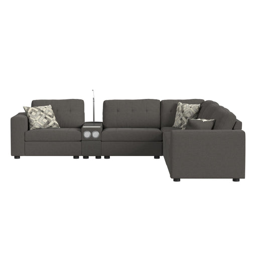 Options One LHF Chair in Palmer Plus Ash with 1 Pillow 20"ÔøΩ - Maxx Save 