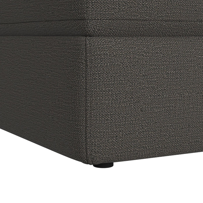 Options One Storage Ottoman in Palmer Plus Ash - Maxx Save 