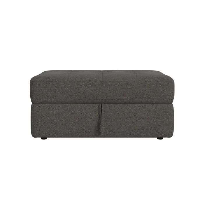 Options One Storage Ottoman in Palmer Plus Ash - Maxx Save 