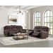 Panther Motion Loveseat with Console in Neono Brown - Maxx Save 