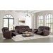 Panther 3PC Living Room Set in Neono Brown-Sofa, Loveseat & Recliner - Maxx Save 