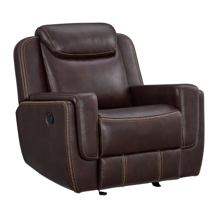 Panther 3PC Living Room Set in Neono Brown-Sofa, Loveseat & Recliner - Maxx Save 