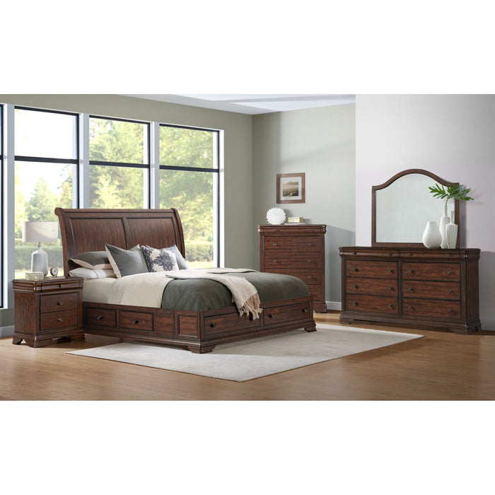 Phillipe 8-Drawer Dresser in Cherry - Maxx Save 