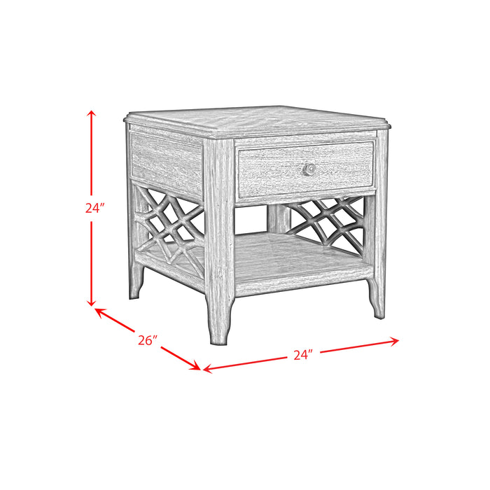 Phillipe End Table in Cherry - Maxx Save 