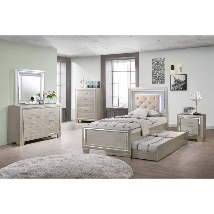 Platinum Youth Twin Platform Bed w/ Trundle - Maxx Save 