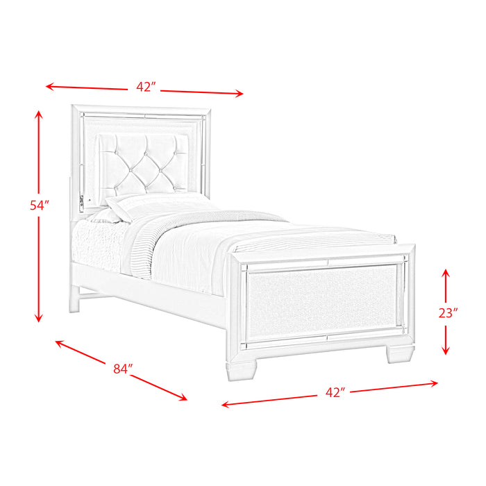 PLATINUM YOUTH PLATFORM BEDROOM SET - Maxx Save 