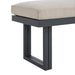 Playa Dining Bench - Dark Grey and Olefin Beige - Maxx Save 