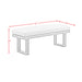 Playa Dining Bench - Dark Grey and Olefin Beige - Maxx Save 