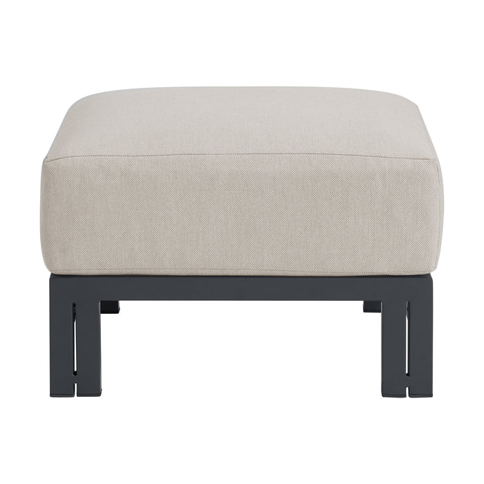Playa Ottoman - Dark Grey and Olefin Beige - Maxx Save 