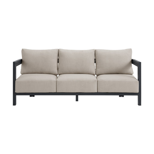 Playa Sofa - Dark Grey and Olefin Beige with 2 Pillows - Maxx Save 