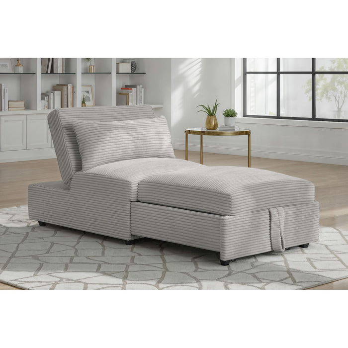 Pluto Chair with kidney pillow, Klik Klak and Pop up in Coronado Grey - Maxx Save 