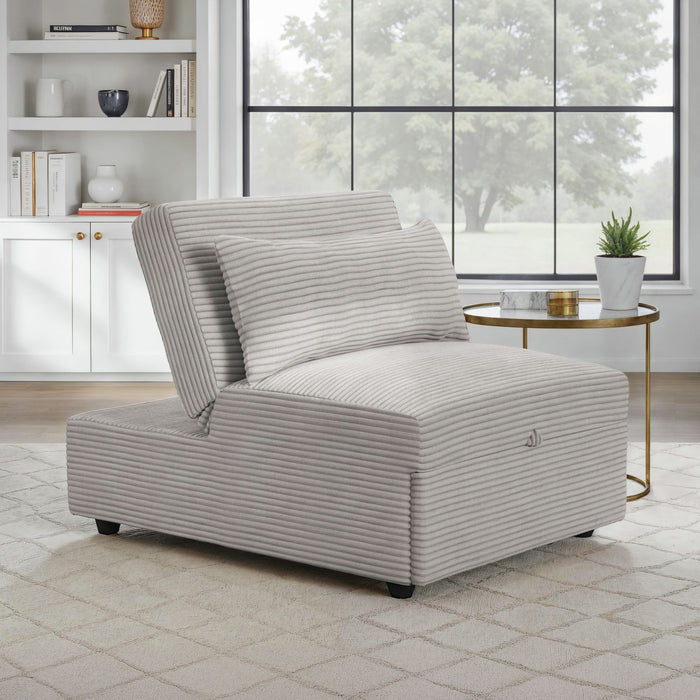 Pluto Chair with kidney pillow, Klik Klak and Pop up in Coronado Grey - Maxx Save 