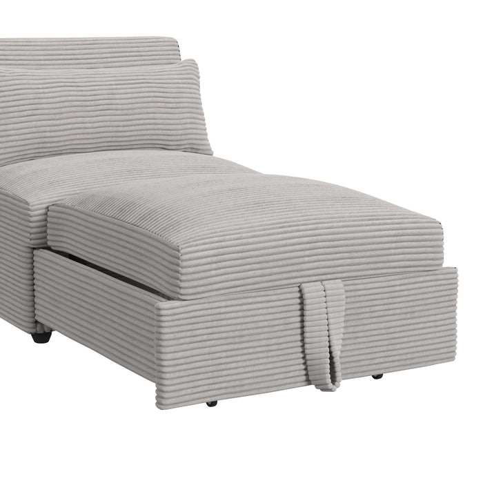 Pluto Chair with kidney pillow, Klik Klak and Pop up in Coronado Grey - Maxx Save 
