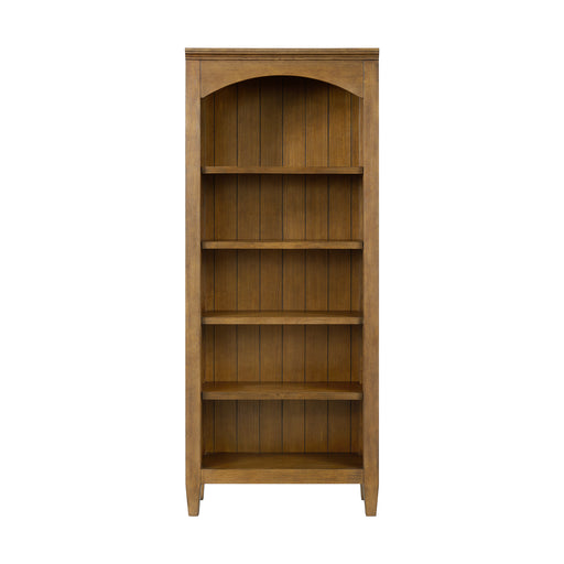 Portico Open Bookcase in Brown Oak - Maxx Save 