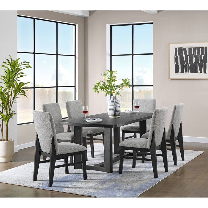 Portland Rectangular Dining Table in Black - Maxx Save 