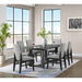 Portland Rectangular Dining Table in Black - Maxx Save 