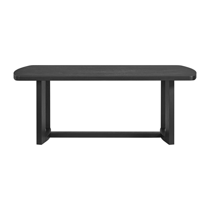 Portland Rectangular Dining Table in Black - Maxx Save 