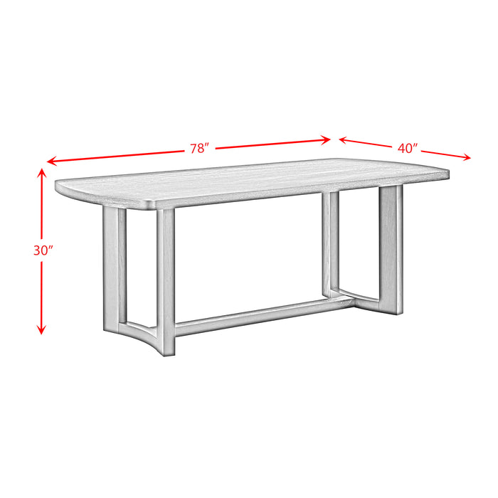 Portland Rectangular Dining Table in Black - Maxx Save 