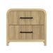 Ridgemont 2-Drawer Nightstand with USB in Natural - Maxx Save 
