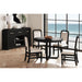 Ridgemont Round Dining Table in Black with Grain - Maxx Save 