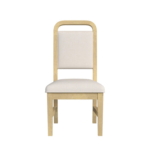 Ridgemont Dining Side Chair with White Fabric in Natural (2 Per Carton) - Maxx Save 