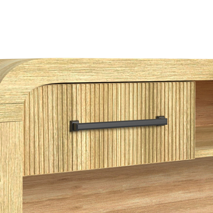 Ridgemont Dressing Table and Mirror in Natural - Maxx Save 