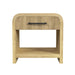 Ridgemont End Table with USB in Natural - Maxx Save 