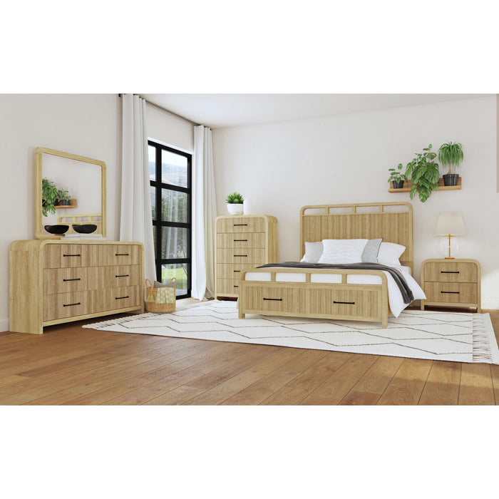 Ridgemont Dresser and Mirror Set in Natural - Maxx Save 