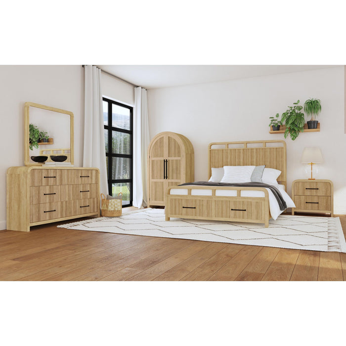 Ridgemont Dresser and Mirror Set in Natural - Maxx Save 