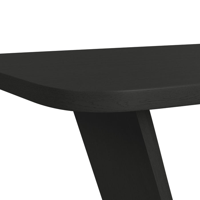 Ridgemont Rectangular Dining Table in Black with Grain - Maxx Save 